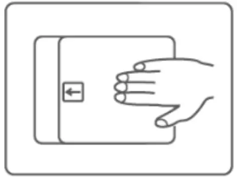 taurus 990724 Effortless LCD Kitchen Scale - battery cover