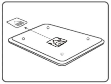 taurus 990724 Effortless LCD Kitchen Scale - remove the battery