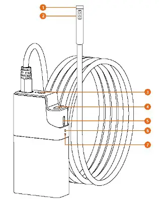 Kinpthy W500 Intelligent Visual Wifi Industrial Endoscope - Function introduction