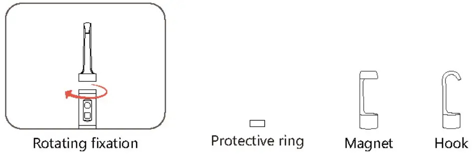Kinpthy W500 Intelligent Visual Wifi Industrial Endoscope - accessories 1