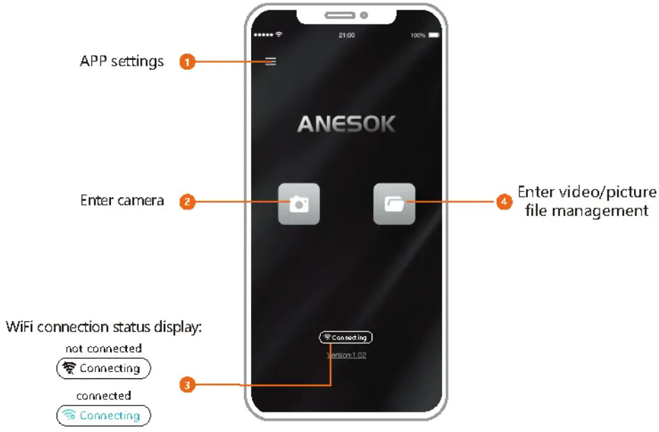 Kinpthy W500 Intelligent Visual Wifi Industrial Endoscope - instructions 5