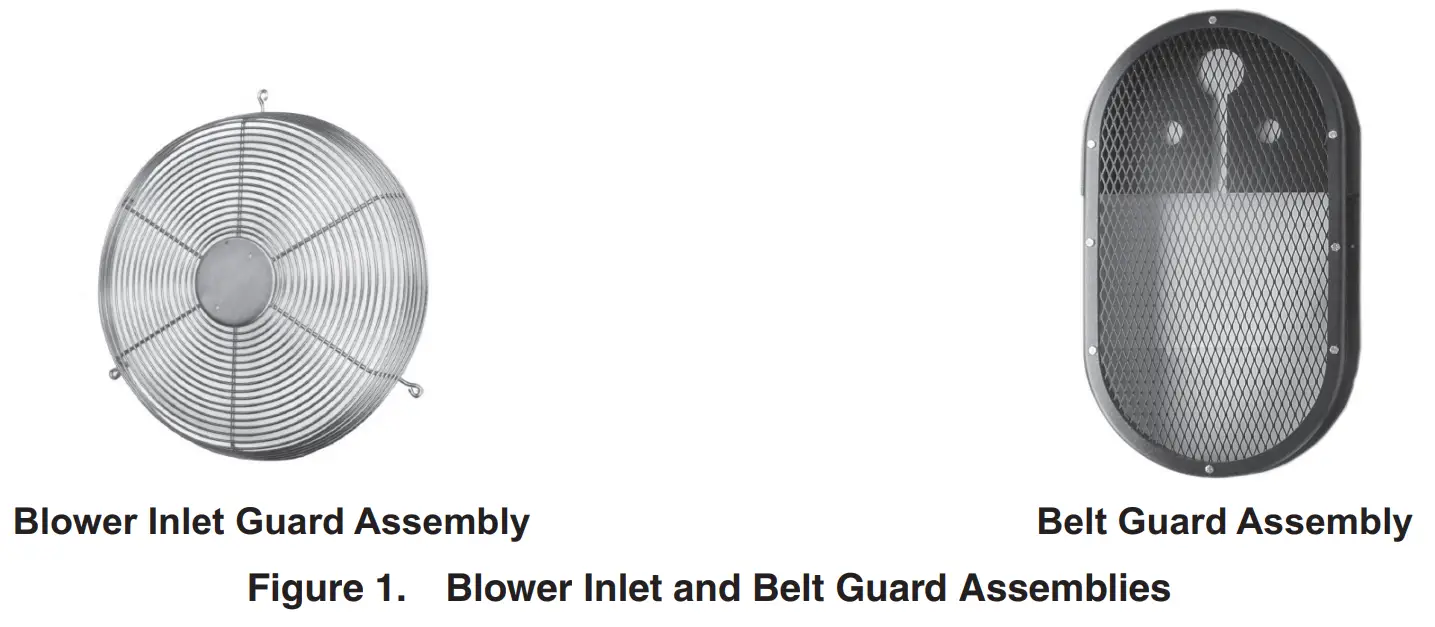 Blower Inlet and Belt Guard Assemblie