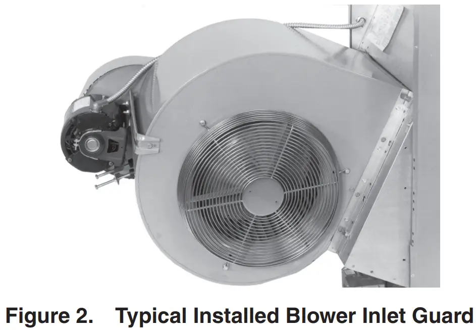 Typical Installed Blower Inlet Guard