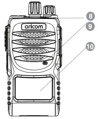 oricom UHF5400 5 Watt Handheld UHF CB Radio User Guide - Basic Control
