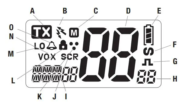 oricom UHF5400 5 Watt Handheld UHF CB Radio User Guide - LCD Display