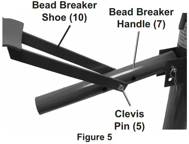 PITTSBURGH 58731 Portable Tire Changer - Secure in place