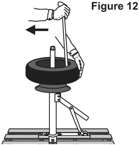 PITTSBURGH 58731 Portable Tire Changer - hand and push