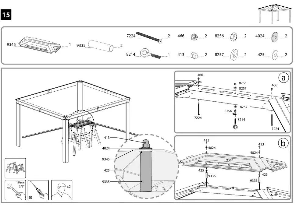 PALRAM-DALLAS-12 x14-Gazebo-Kit-33