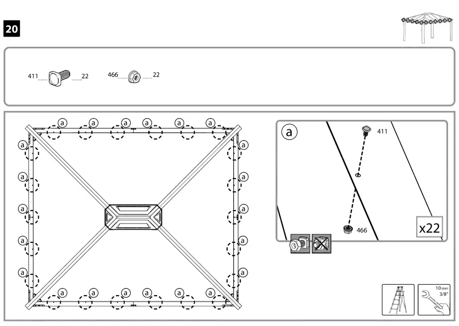 PALRAM-DALLAS-12 x14-Gazebo-Kit-38