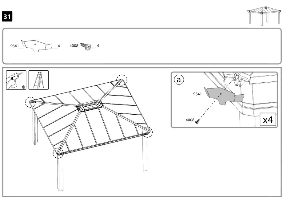PALRAM-DALLAS-12 x14-Gazebo-Kit-49