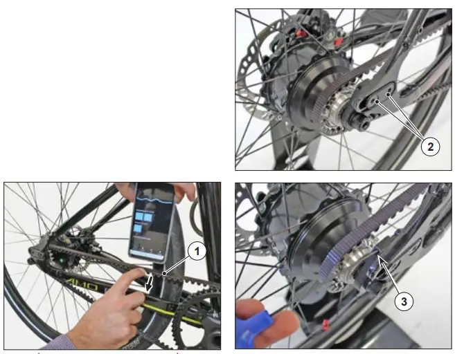 MV AGUSTA AMO R Single Speed E-Bike - BELT TENSIONING