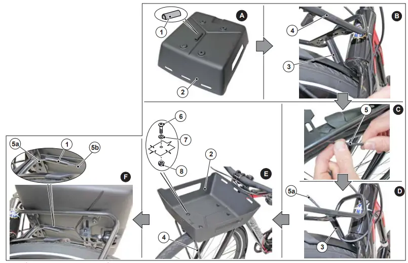 MV AGUSTA AMO R Single Speed E-Bike - Basket assembly