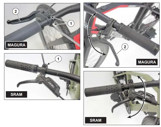 MV AGUSTA AMO R Single Speed E-Bike -Brakes levers adjustments