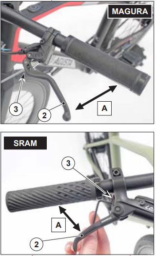 MV AGUSTA AMO R Single Speed E-Bike - Lever distance