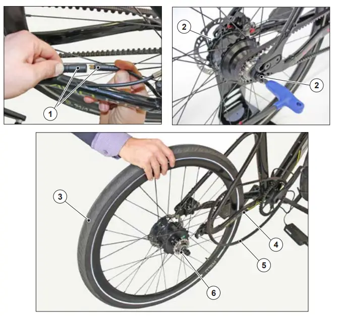 MV AGUSTA AMO R Single Speed E-Bike - REAR WHEEL