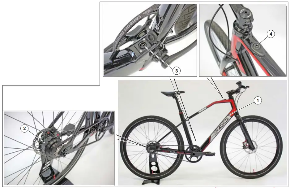 MV AGUSTA AMO R Single Speed E-Bike - Belt transmission