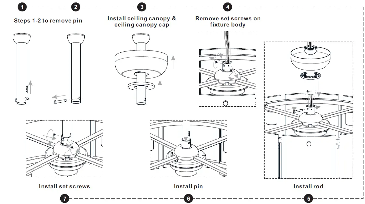 QUOIZEL-FTS3124EK-and-FTS3124MM-Fortress-4-Light-Mottled-Silver-Ceiling-Fan-with-Light -FIG-10