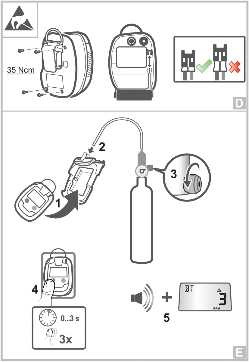 Dr ger PAC6000 Single Gas Monitors - FIGURE 2