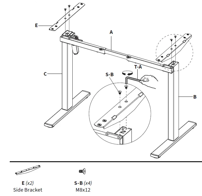 V I V O-DESK-V100EW-Electric-Stand-Up-Desk-Frame-Workstation-fig- (7)