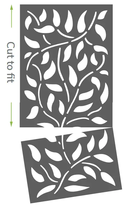 DESIGN VU 36X72 Inch Outdoor Panels Screws - Palnt