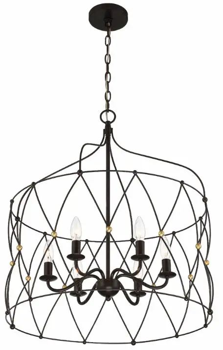 CRYSTORAMA-ZUC-A9035-EB-GA-Zucca-6-Light-Lantern-PRODUCT