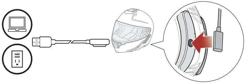 SENA Impulse Motorcycle Bluetooth Helmet with Mesh Intercom - fig 20