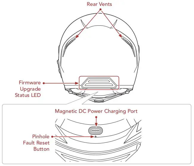 SENA Impulse Motorcycle Bluetooth Helmet with Mesh Intercom - fig 3
