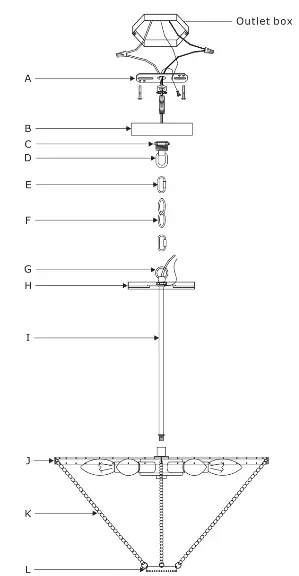 CRYSTORAMA BRI-3006-SA Brielle Six Light Chandelier - Part Number