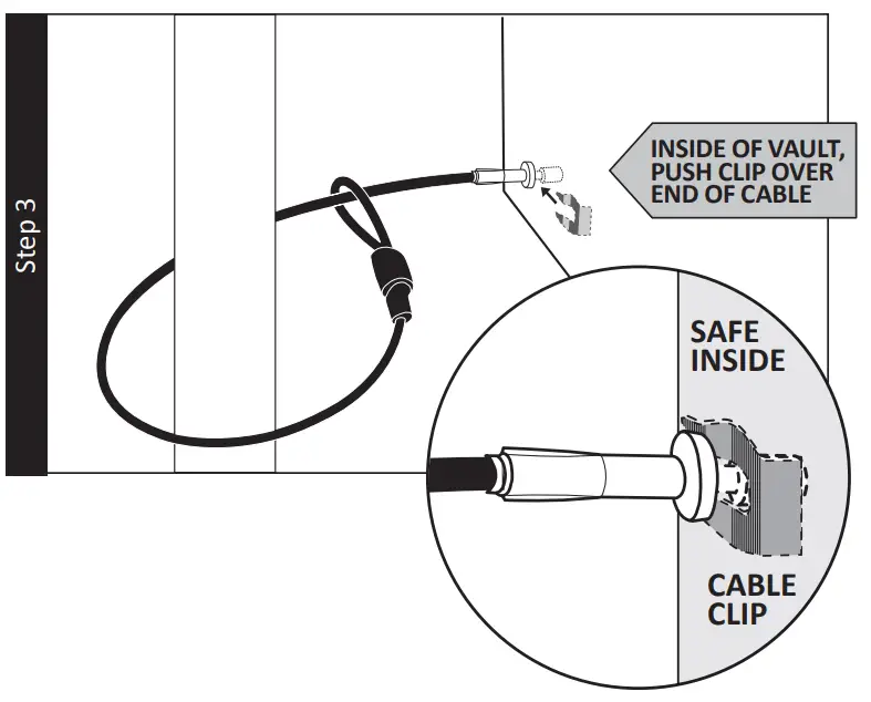 Sanctuary SA-PV2M Home and Office Security Vaults - PROVIDED CABLE 1