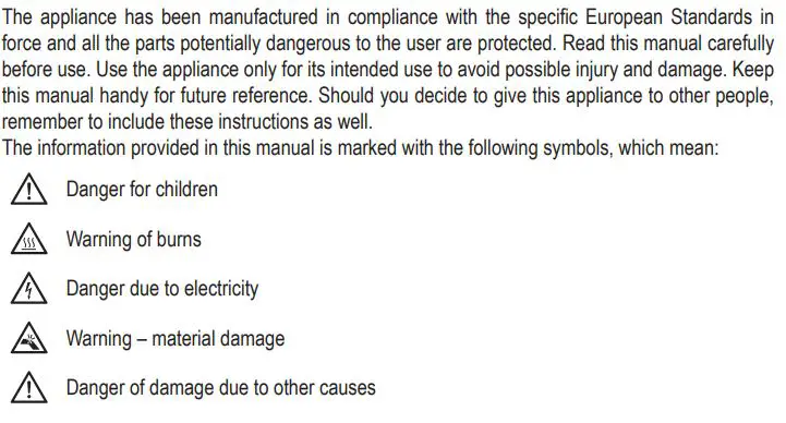 Ariete 4626-00 Airy Fryer Instruction Manual - ABOUT THIS MANUAL