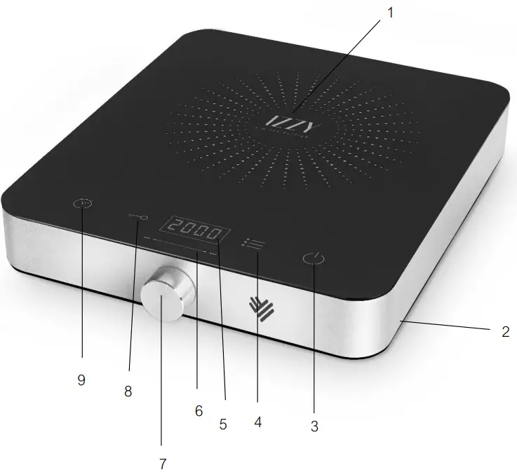 IZZY IZ 1201 Induction Hob - Discription