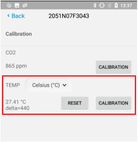 UNO IAQ App Indoor Air Quality Monitor Engineer Mode - TEMP