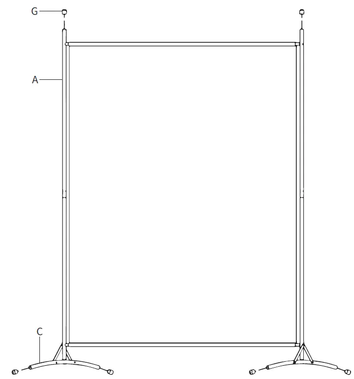 V I V O PP-RD-069B Pop-up Cloth Room Divider 11