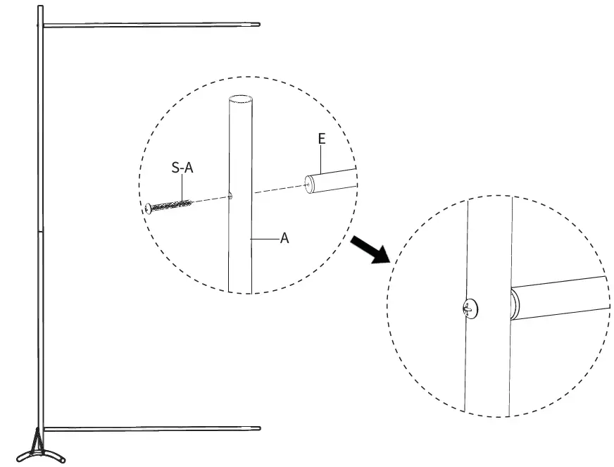 V I V O PP-RD-069B Pop-up Cloth Room Divider 7