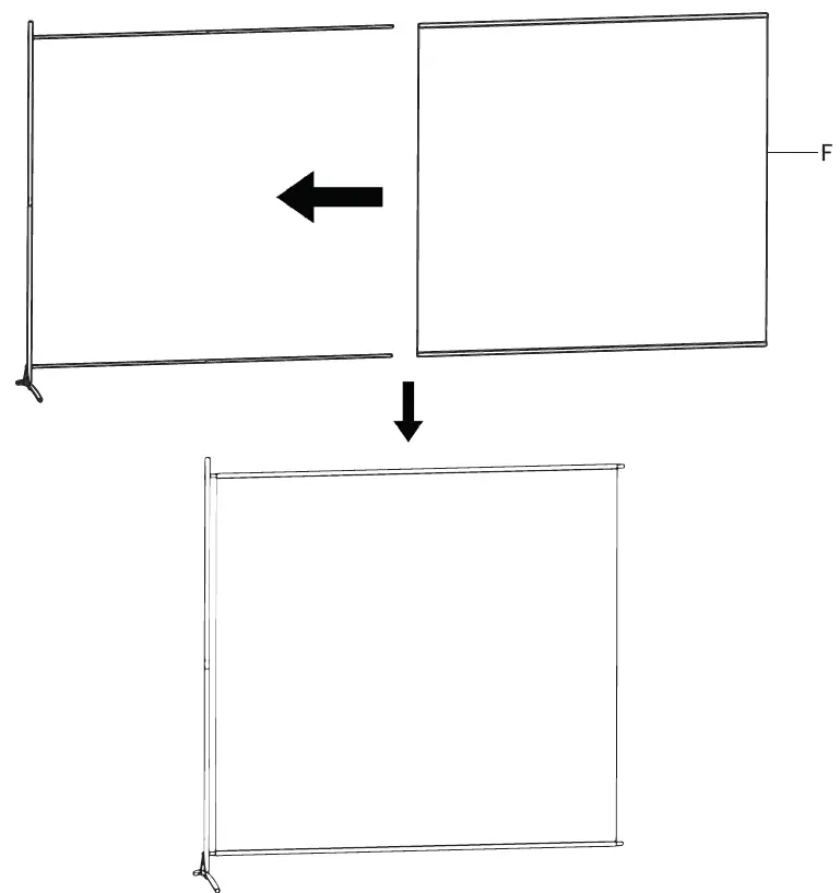 V I V O PP-RD-069B Pop-up Cloth Room Divider 9