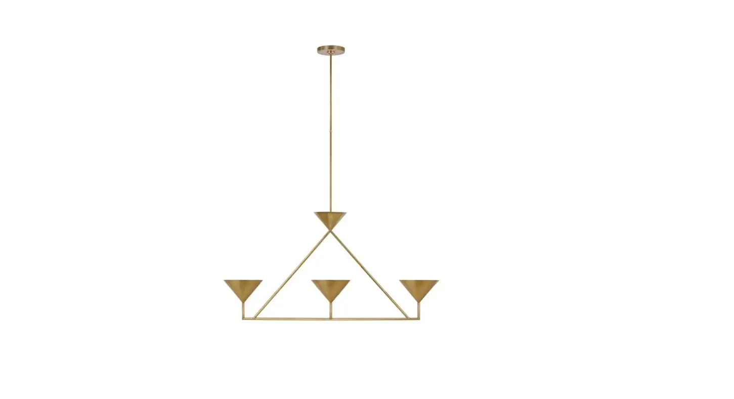 Visual Comfort Pcd 5215 Orsay Medium 3-light Linear Chandelier Instruction Manual