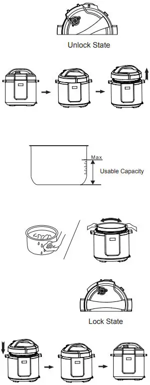 Comfee-CPC60D7ASB-Programmable-Electric-Pressure-Cooker-fig-1