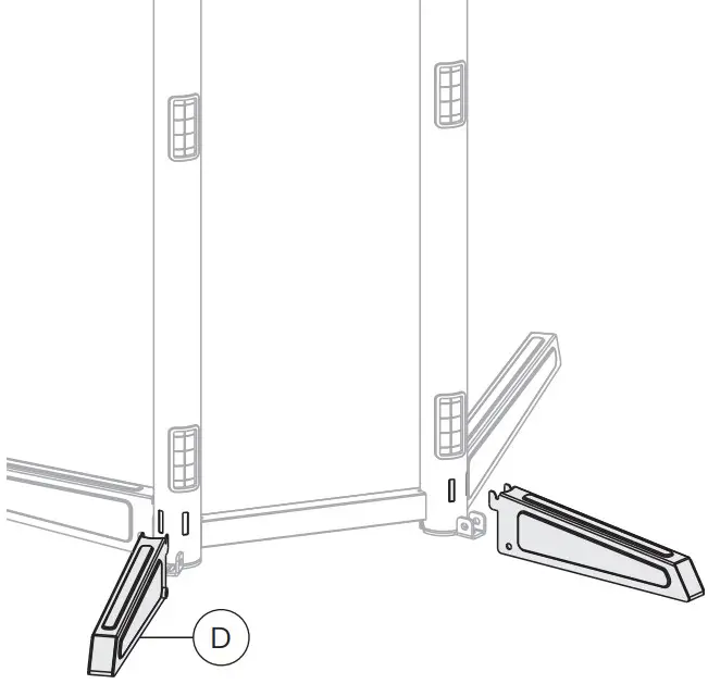 Installation the feet