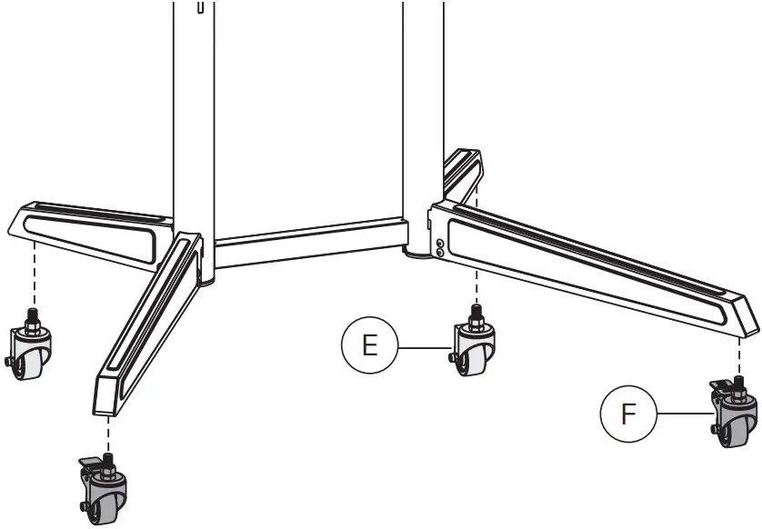 Installation the feet