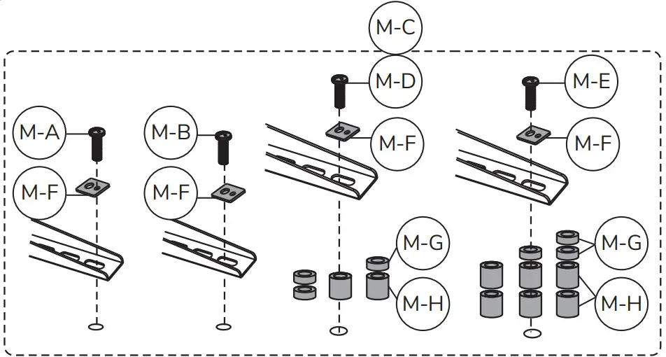 Installation the feet