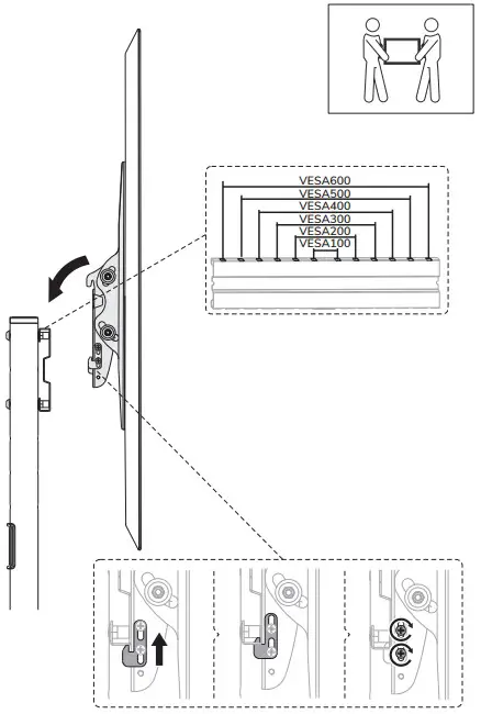 Installation the feet