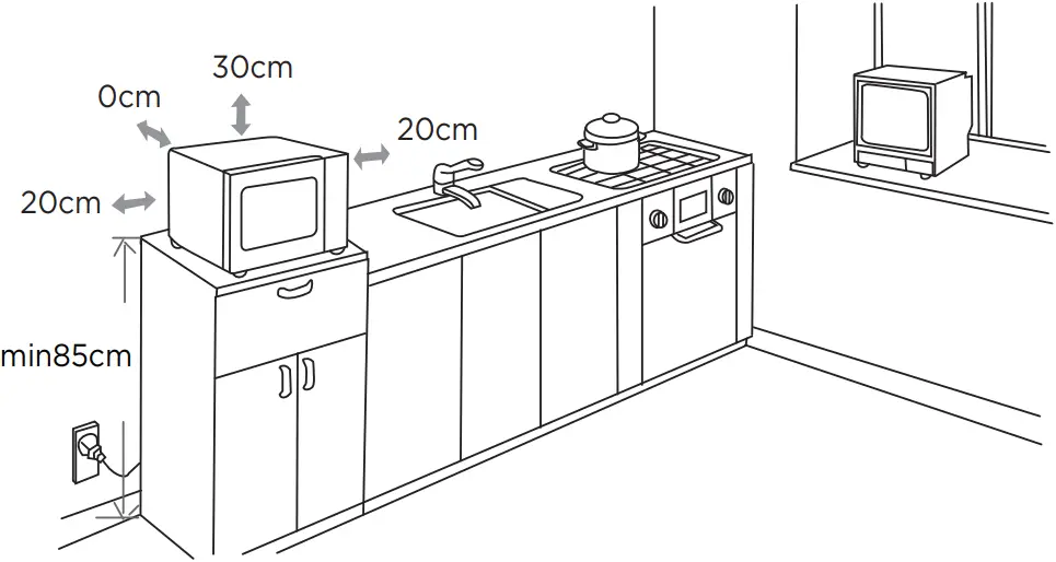Midea MMO-AM920M - Installation