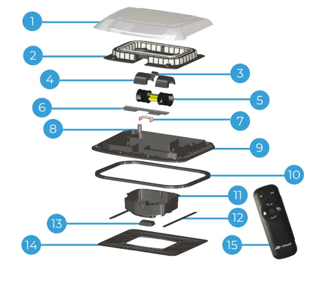 Fresair S8 Roof Air Cooler External Water Tank - E