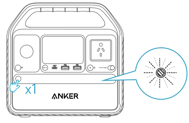 ANKER A1720 Powerhouse Portable Lithium Power Station - Flashlight Mode