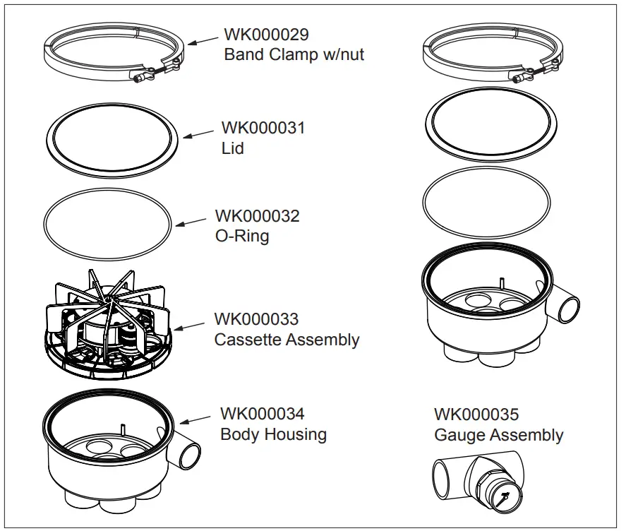 Jandy T0073500 6 Port Valve In Floor Cleaning System - Gauge Assembly
