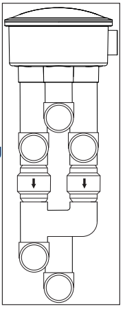 Jandy T0073500 6 Port Valve In Floor Cleaning System - Lines1