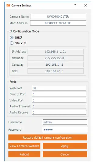 Digital Watchdog DWC-MB95Wi28T Network IR Outdoor Bullet Camera - App1
