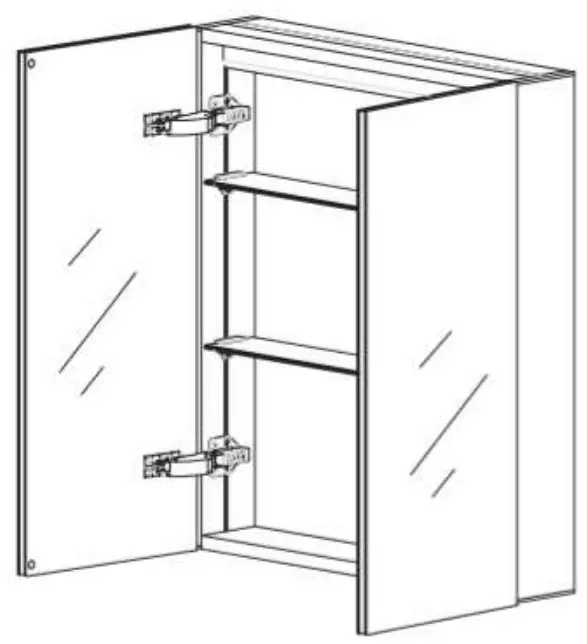better bathrooms BeBa_27589 Mirrored Bathroom Cabinet with Lights.