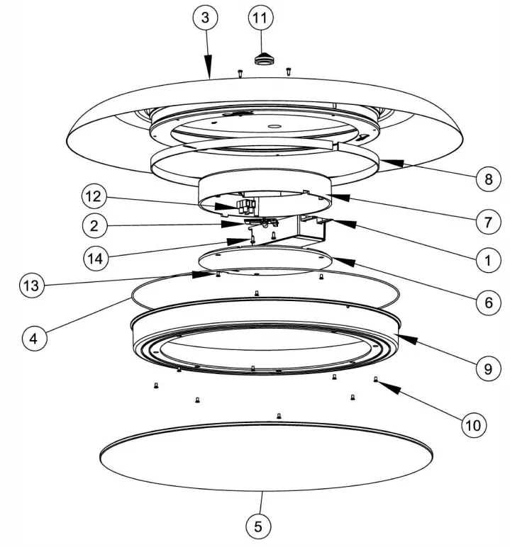 PHILIPS Hue Adore White BT Ambiance Bathroom Light parts