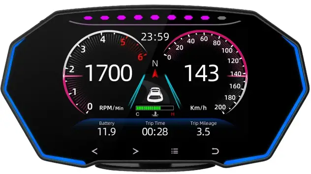 SUNSKY F11 Multi-function LCD HD OBD Meter